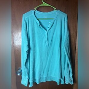 Aerie offline waffle Henley tshirt